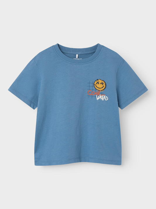 NMMKEYDEN T-Shirts & Tops - Coronet Blue