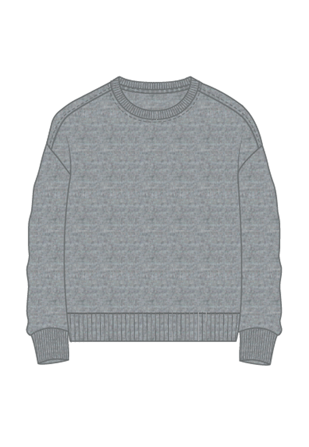 NKFOANNE Sweatshirt - Grey Melange