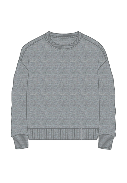 NKFOANNE Sweatshirt - Grey Melange