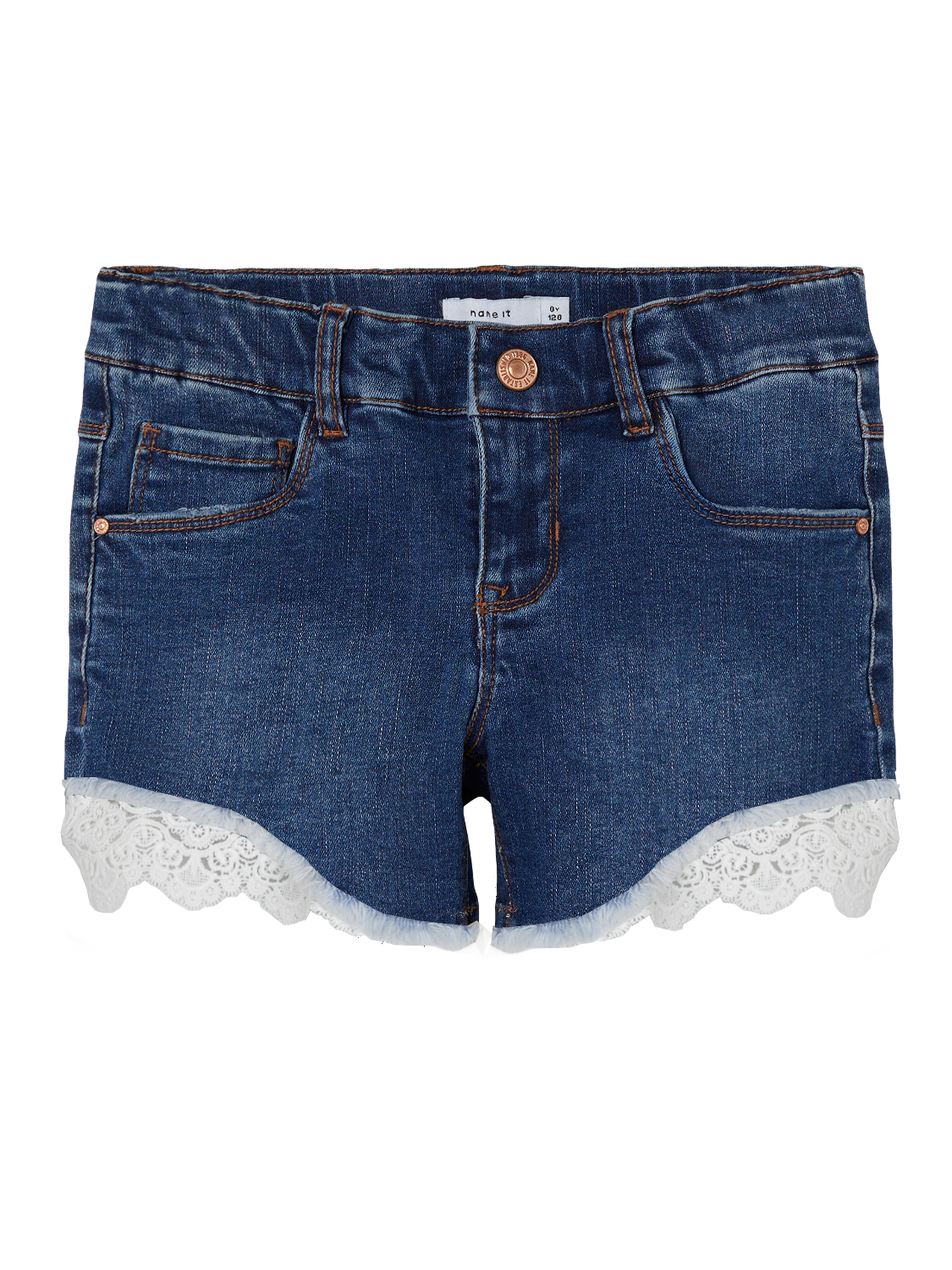 NKFSALLI Shorts - Dark Blue Denim