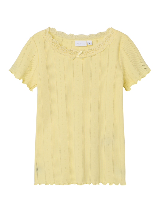 NMFFREDA T-Shirts & Tops - Pastel Yellow