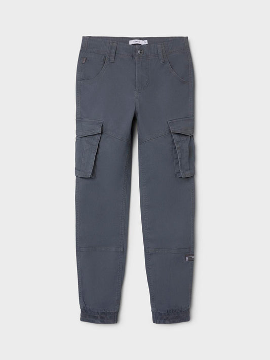 NKMRYAN Trousers - Lava Smoke