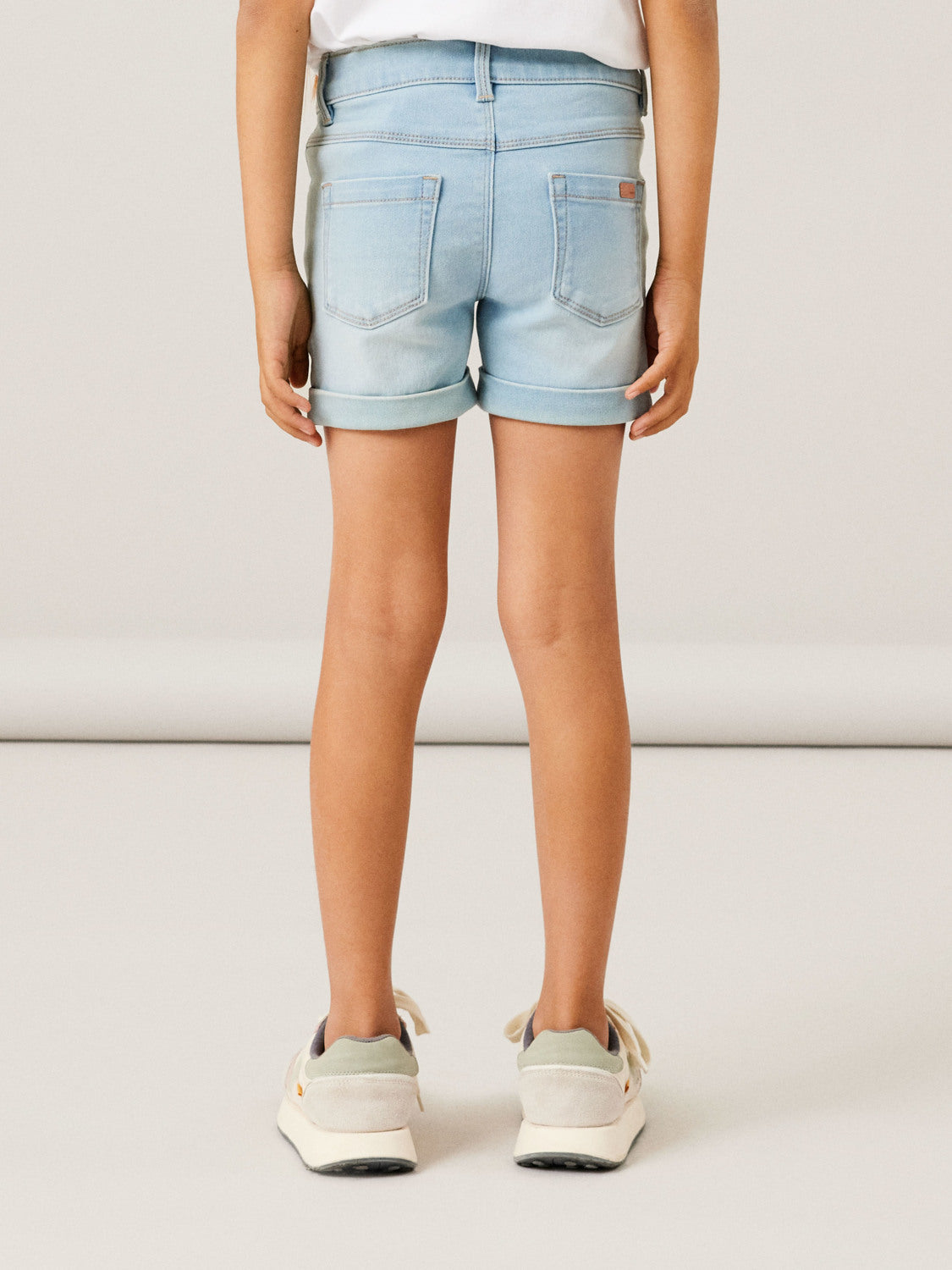 NKFSALLI Shorts - Light Blue Denim