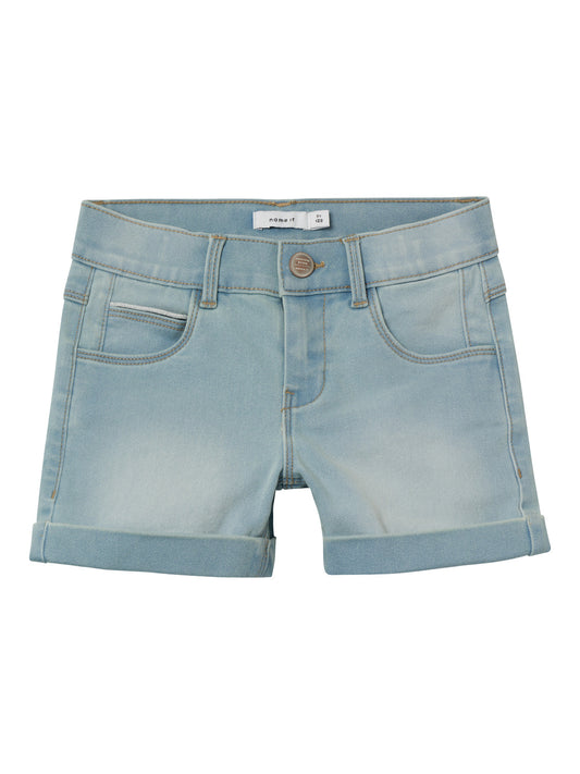 NKFSALLI Shorts - Light Blue Denim