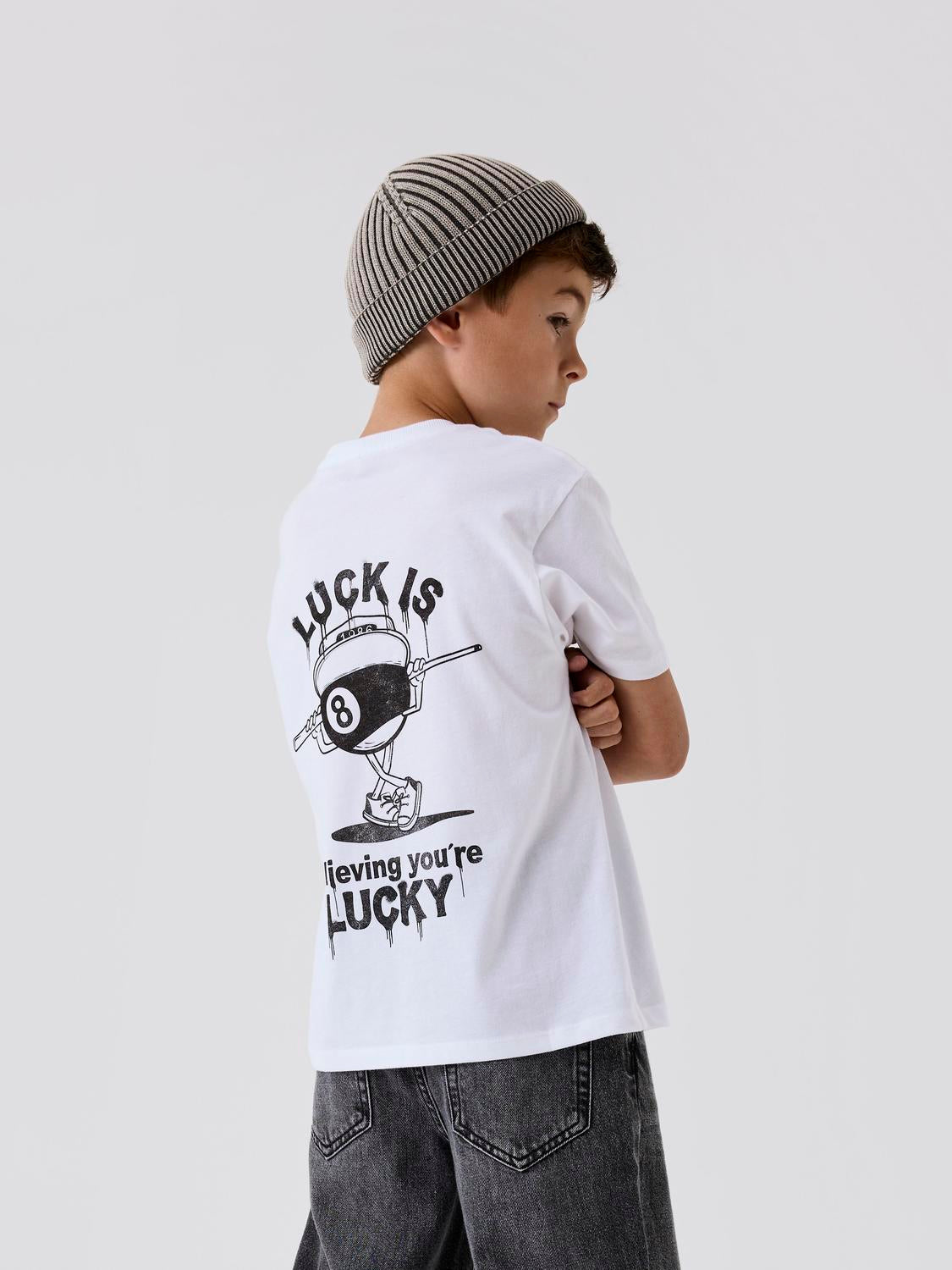 NKMLYCAS T-Shirt - Bright White