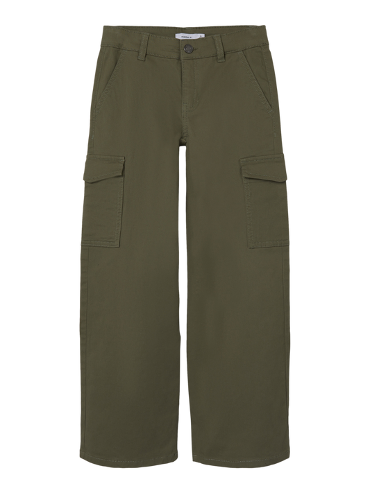 NKFROSE Trousers - Deep Lichen Green