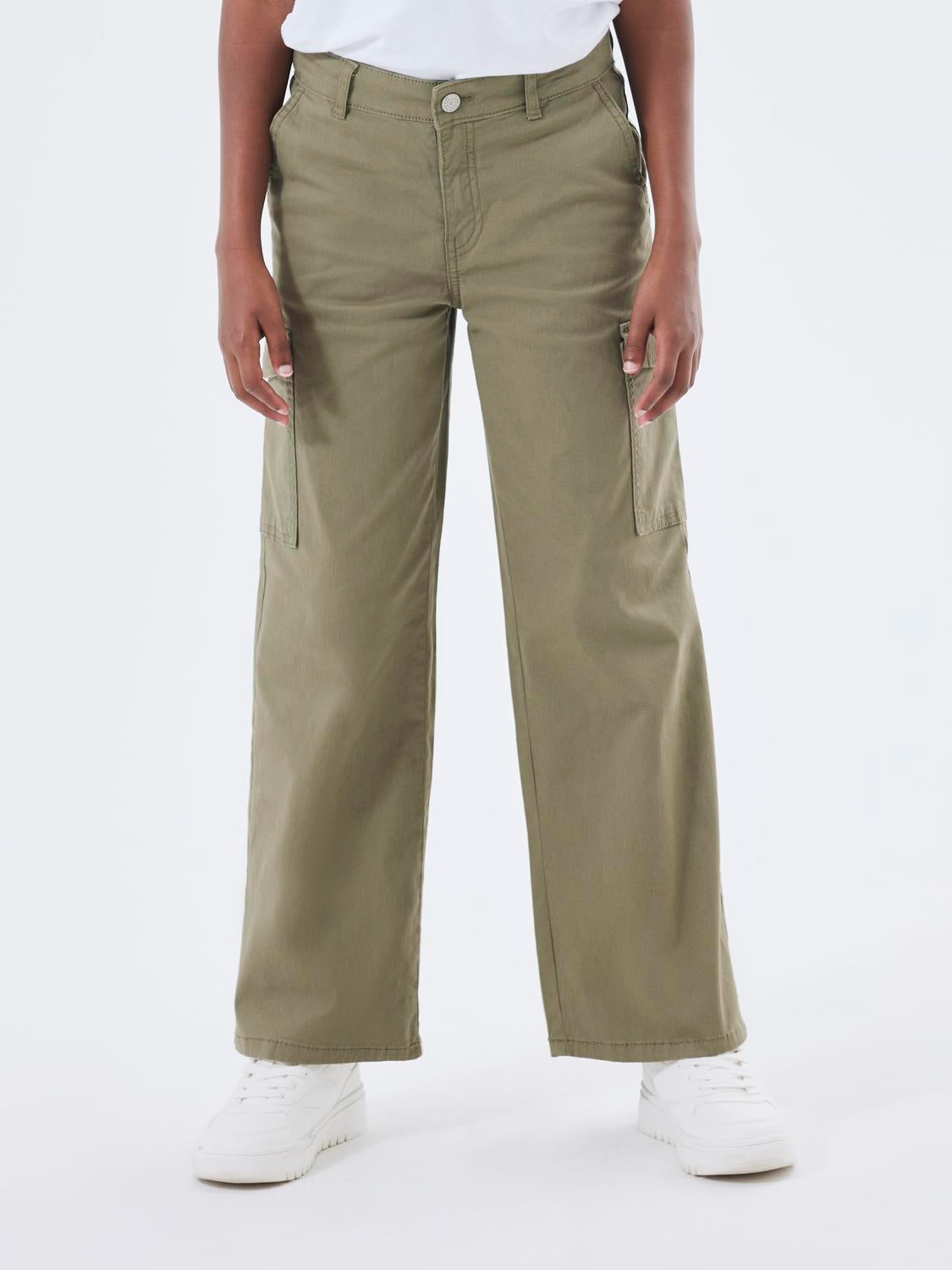 NKFROSE Trousers - Deep Lichen Green